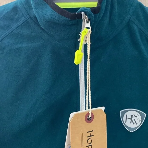 Horseware Ireland Fiona Half Zip Fleece Storm Green Women’s Size Large - Picture 5 of 16